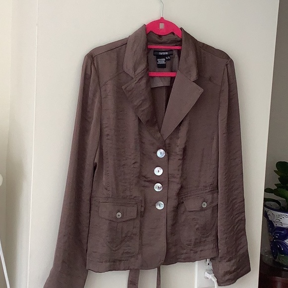 NWOT brown light blazer - Picture 1 of 8